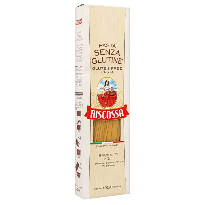 Testenina špagete (sert. bez glutena) 400 g Riscossa
