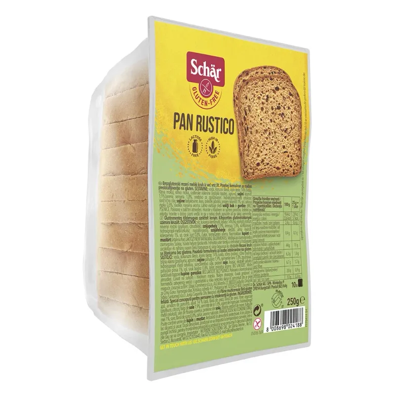 Hleb sa žitaricama Pan Rustico (sert. bez glutena) 250 g Schar