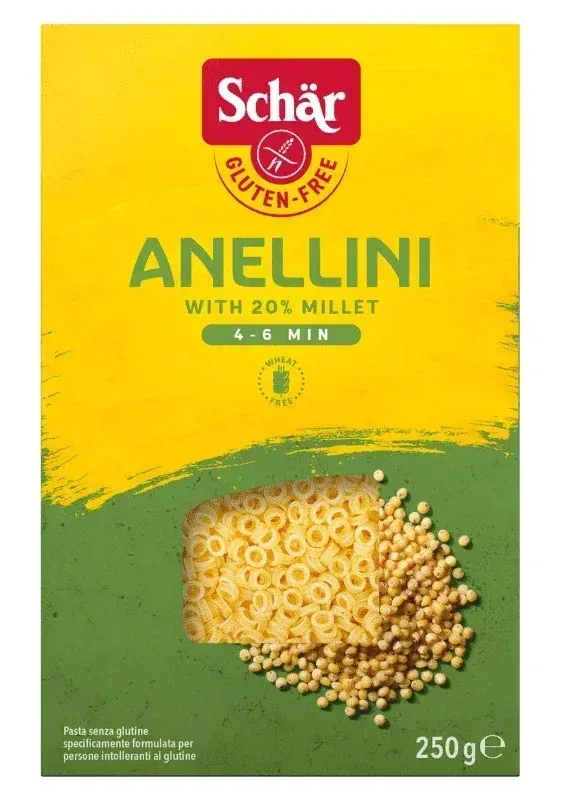 Testenina - anellini (sert. bez glutena) 250 g Schar