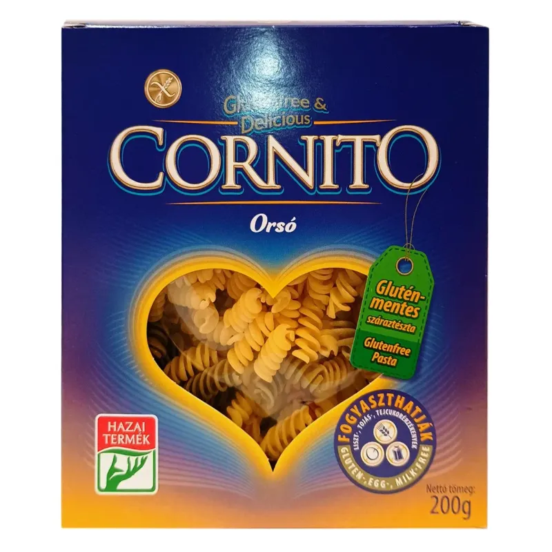 Testenina trobojne spirale (sert. bez glutena) 200 g Cornito