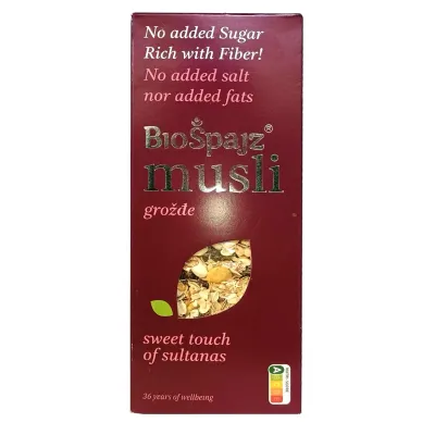 Musli - grožđe 400 g Bio Špajz