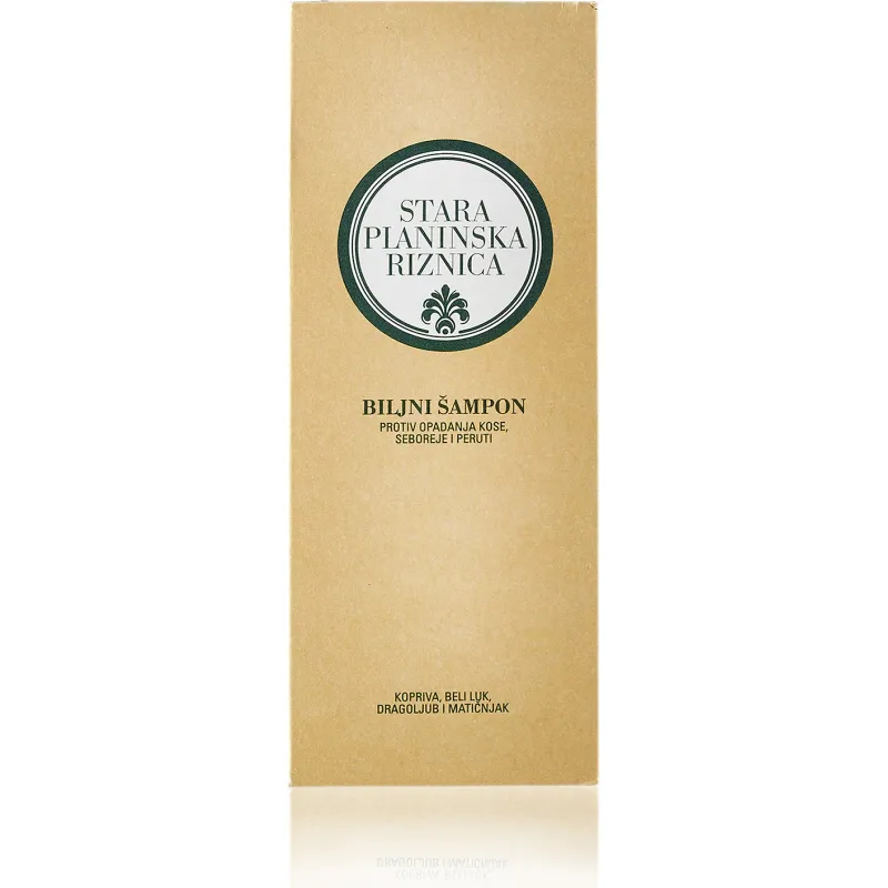 Biljni šampon protiv peruti, seboreje i opadanja kose 200 ml Stara planinska riznica