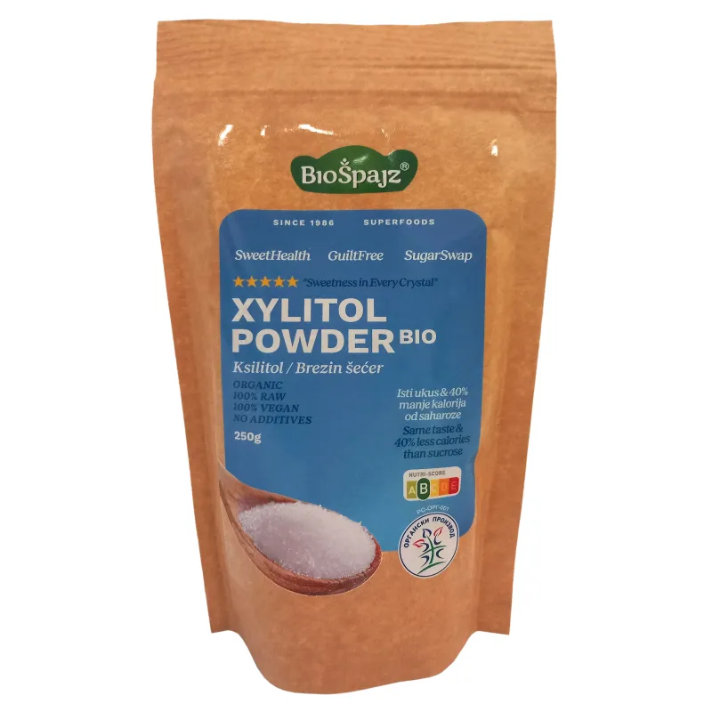 Brezin šećer - ksilitol (organski proizvod) 250 g Bio Špajz