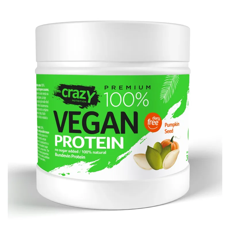 Bundevin protein Vegan 300 g Crazy Nutrition