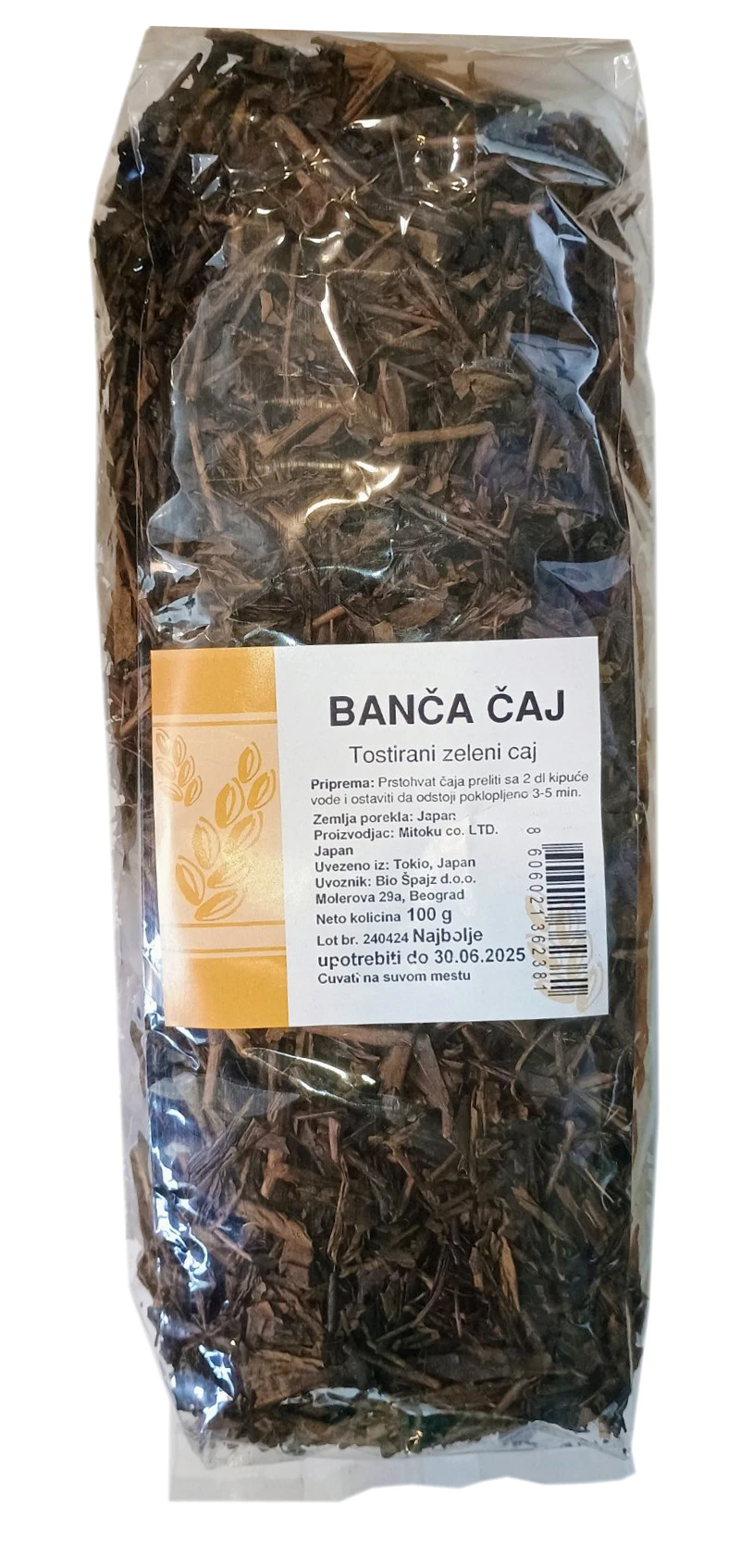 Čaj banča 100 g Mitoku