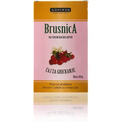 Čaj od brusnice - za grickanje 100 g Adonis