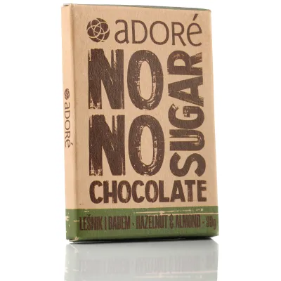 Čokolada sa lešnikom i bademom 30 g Adore Chocolat
