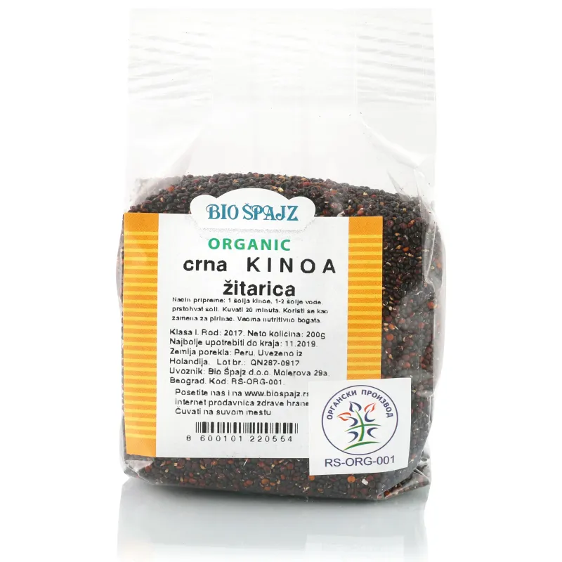 Crna kinoa (organski proizvod) 200 g Bio Špajz