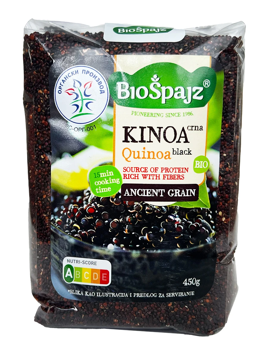 Crna kinoa (organski proizvod) 450 g Bio Špajz