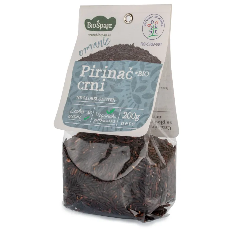 Crni pirinač (organski proizvod) 200 g Bio Špajz