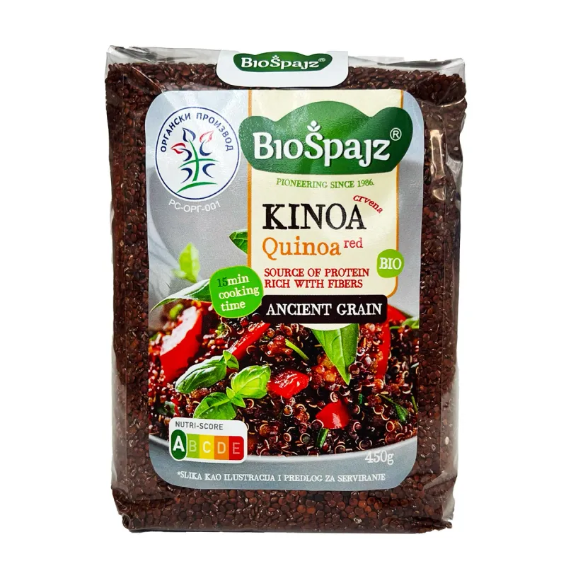 Crvena kinoa (organski proizvod) 450 g Bio Špajz