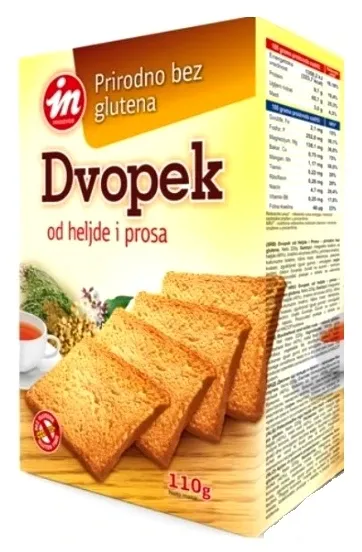 Dvopek od heljde i prosa (sert. bez glutena) 110 g