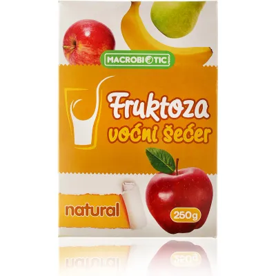 Fruktoza voćni šećer natural 250 g Macrobiotic Prom