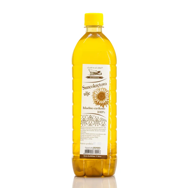 Hladno ceđeno suncokretovo ulje 1 l Ecovital