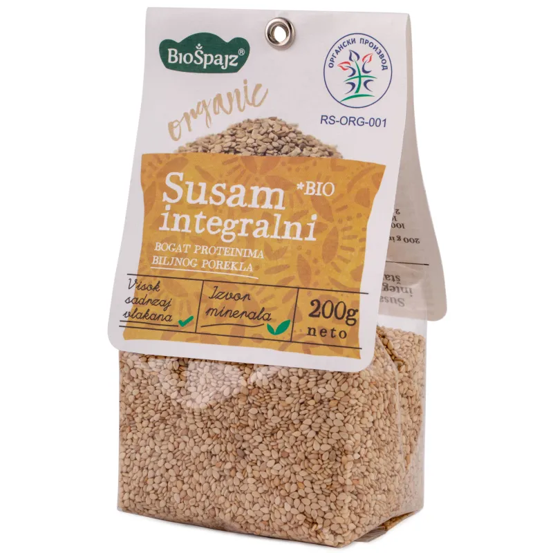 Integralni susam (organski proizvod) 200 g Bio Špa
