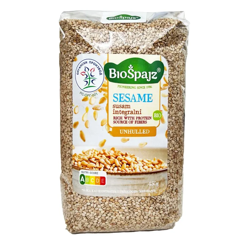Integralni susam (organski proizvod) 450 g Bio Špa