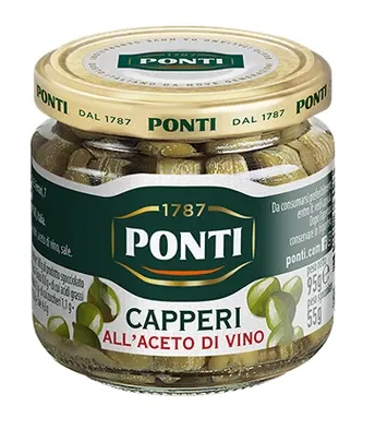 Kapar u vinskom sirćetu 95 g Ponti