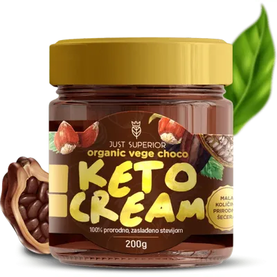 Keto vege krem sa stevijom (organski proizvod) 200 g Just superio