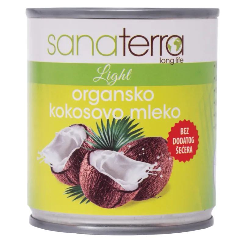 Kokosovo mleko (organski proizvod) 200 ml Sanaterra