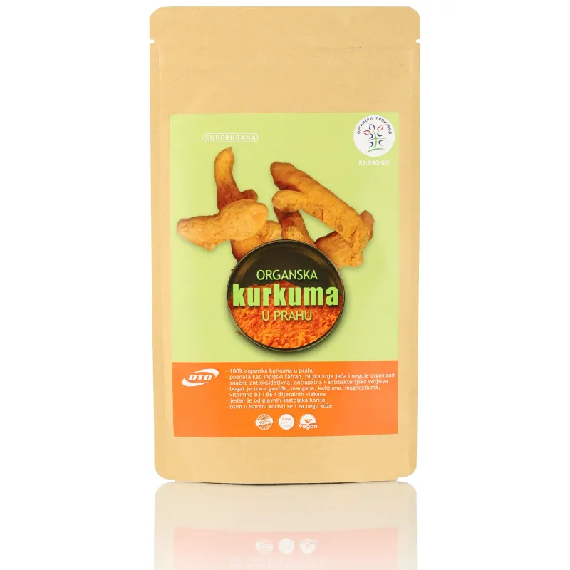 Kurkuma u prahu (organski proizvod) 100 g Superhrana