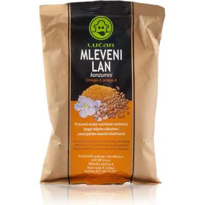 Mleveni lan 100 g Lučar