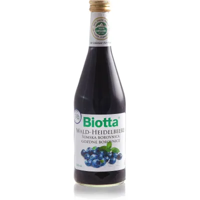 Mutni voćni nektar od šumskih borovnica (organski proizvod) 500 ml Biotta 
