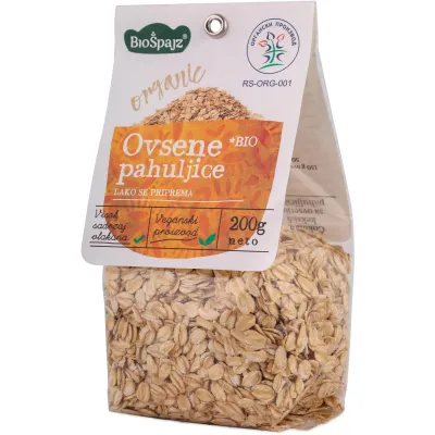 Ovsene pahuljice (organski proizvod)  200 g Bio Špajz