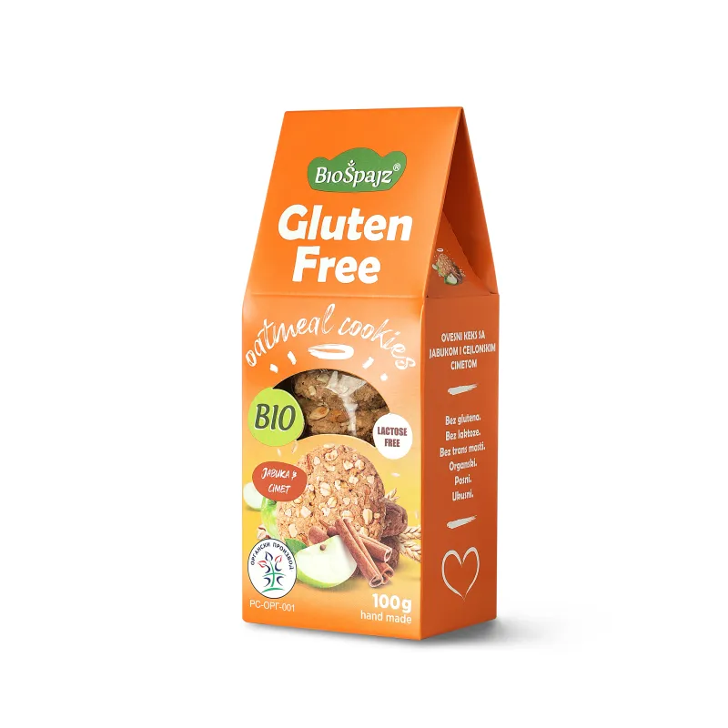 Ovseni keks sa jabukom i cejlonskim cimetom (organski proizvod) 100 g Bio Špajz