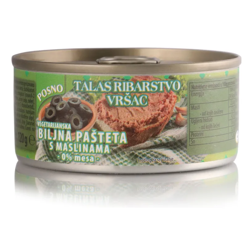 Pašteta vegetarijanska sa maslinama 120 g Talas
