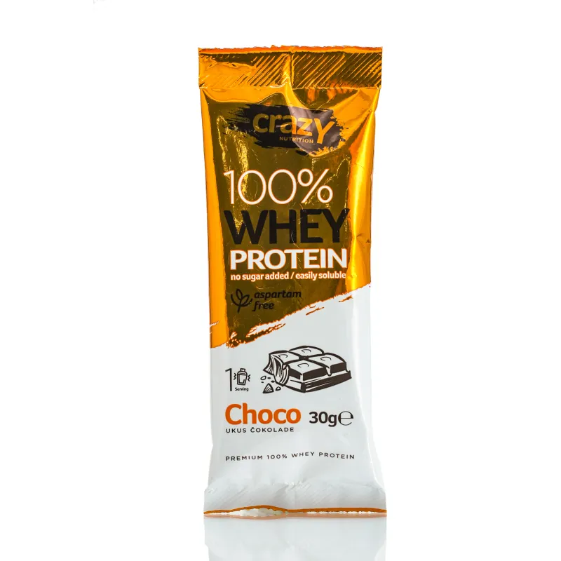 Protein čokolada 30 g Crazy Nutrition