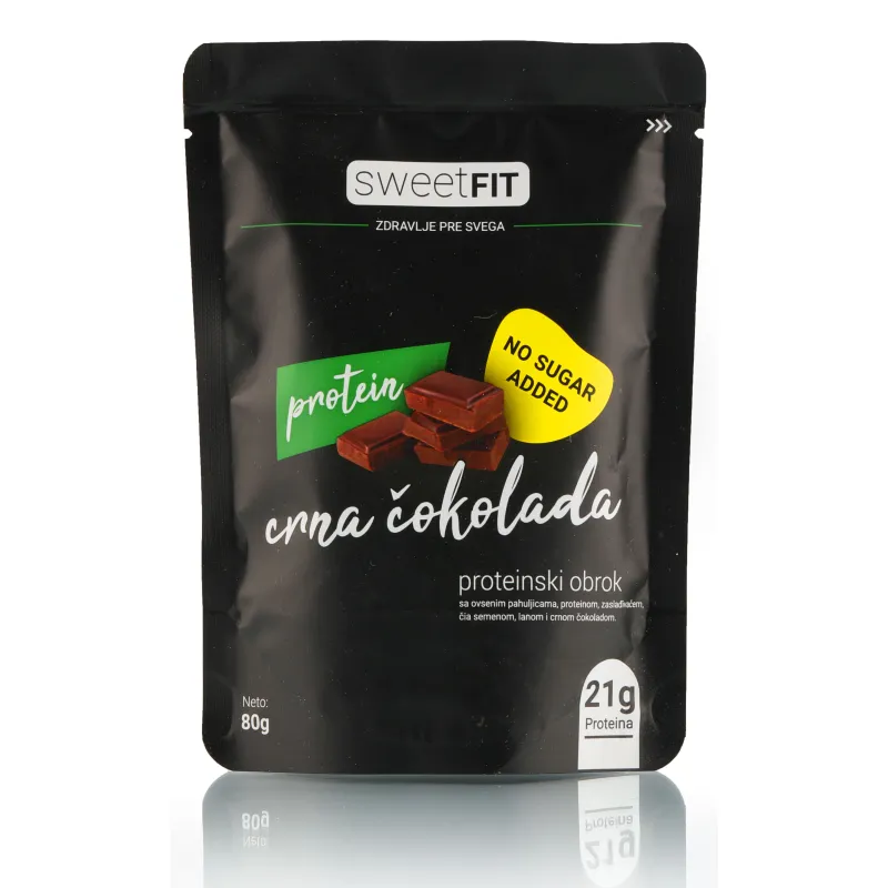 Proteinski obrok crna čokolada 80 g Sweetfit