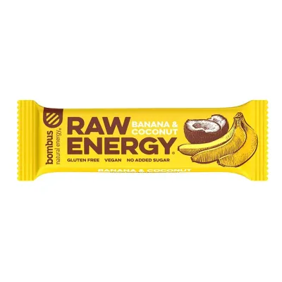 Raw Energy banana i kokos 50 g Bombus