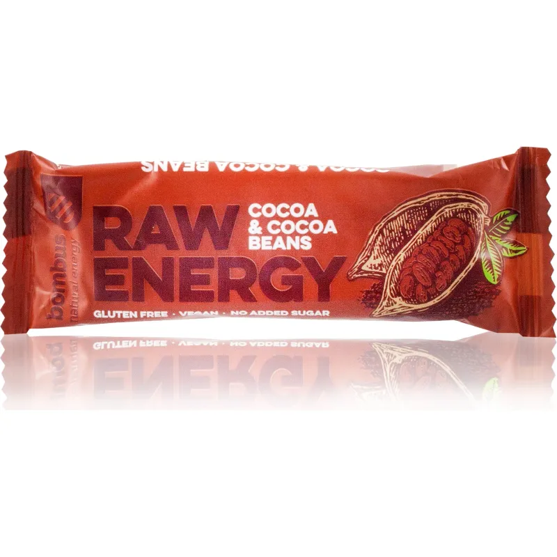 Raw Energy kakao i kakao zrna - desert na bazi sušene urme (sert. bez glutena) 50 g Bombus