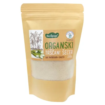 Šećer od trske svetli (organski proizvod) 250 g Bio Špajz