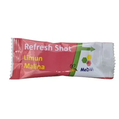 Shot refresh med sa dodatkom limuna i maline 12 g Medivi