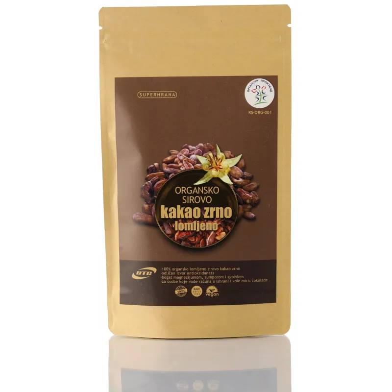 Sirovo kakao lomljeno zrno (organski proizvod) 100 g Superhrana