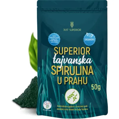 Spirulina u prahu (organski proizvod) 50 g Just Superior