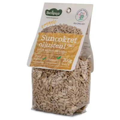 Suncokret sirovi oljušteni (organski proizvod) 200 g Bio Špajz