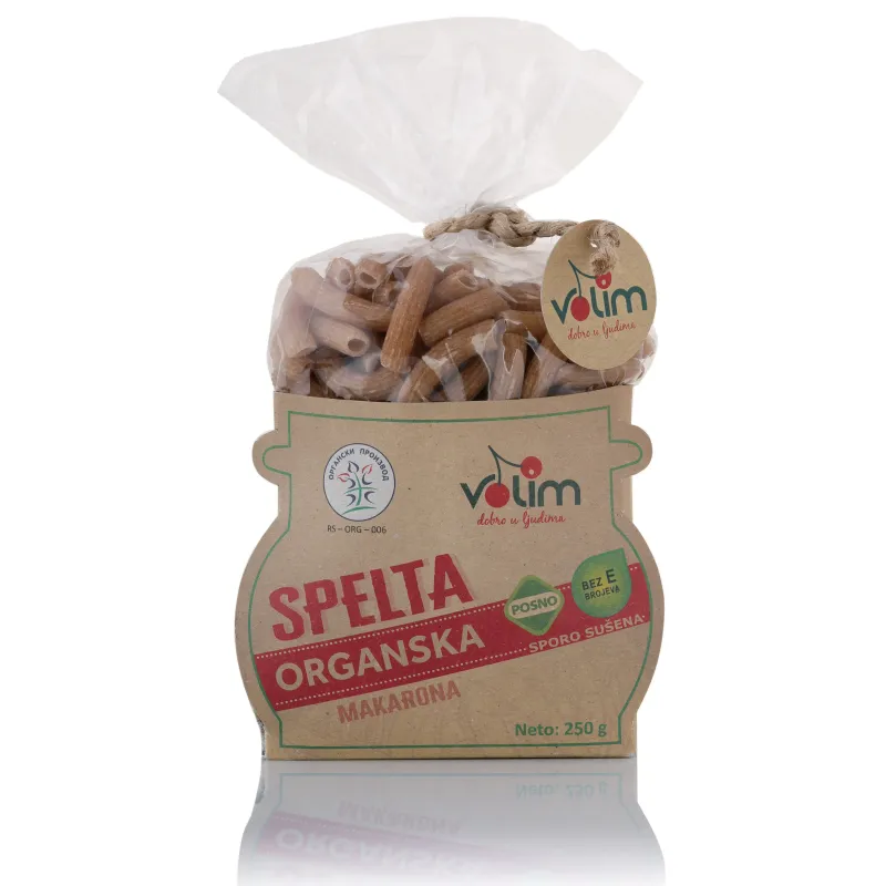 Testenina spelta makarona (organski proizvod) 250 g Volim