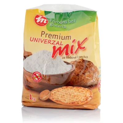 Univerzalna mešavina miks premijum za hlebove i peciva (sert. bez glutena) 1 kg Aleksandrija