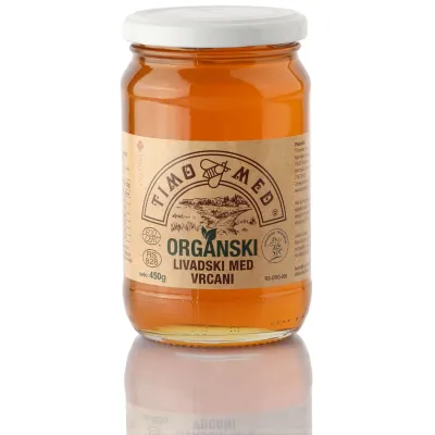 Vrcani livadski med (organski proizvod) 450 g Timomed