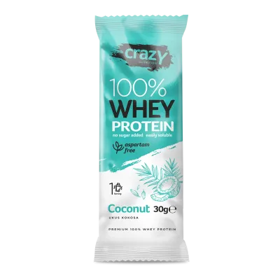 Whey protein kokos 30 g Crazy Nutrition