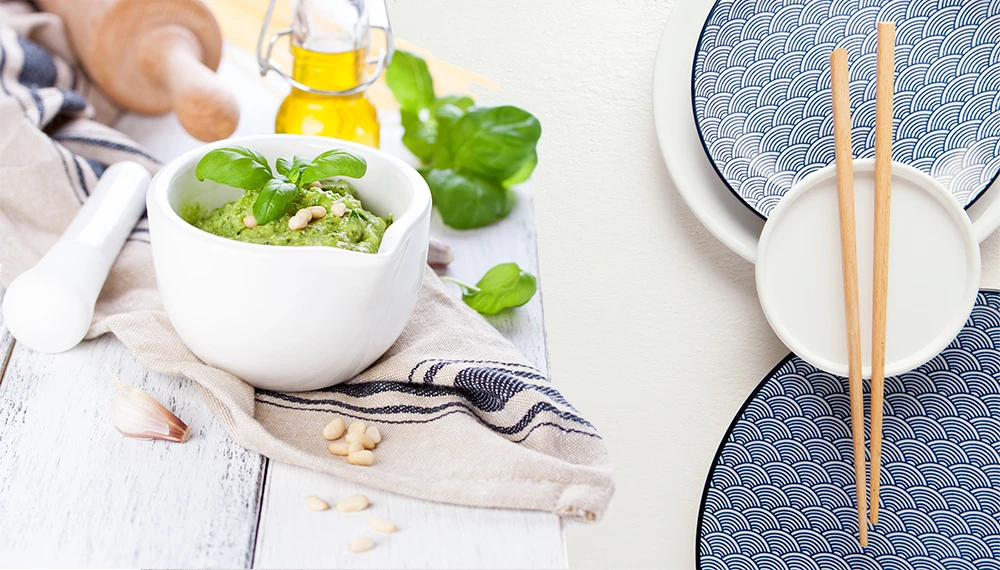 Pesto sa japanskim sastojcima - umeboši i miso pastom