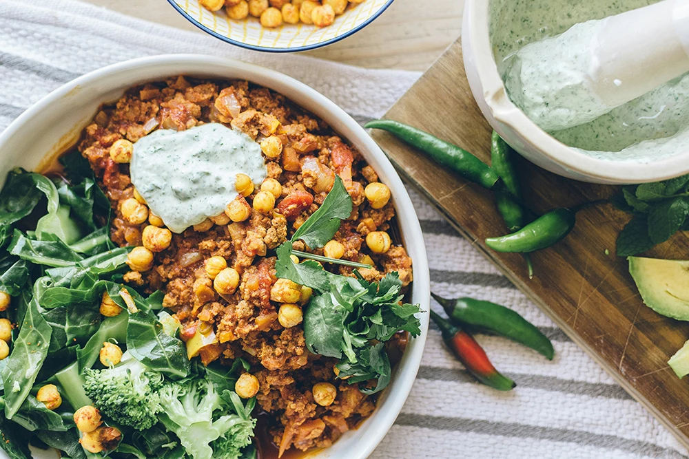 Veganski Chili Con Carne sa pečenim leblebijama